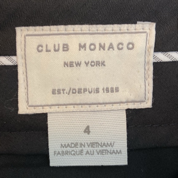 Club Monaco Manhattan Tex Pant - Navy Pinstripe - Size 4 - Picture 3 of 4